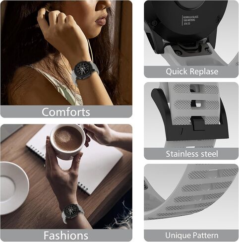 حزام ساعة سريع الإصدار 26 مم متوافق مع Fenix ​​7X/Fenix ​​6X/Fenix ​​6X pro/Fenix ​​5x Sapphire/Fenix3/Descent mk2i، سوار رياضي من السيليكون مريح in Kuwait