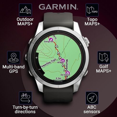 Wearable4U - Garmin Fenix 7 Pro Sapphire Solar Edition: Titanium 47 mm Smartwatch| Up to 22 Days Battery Life, Multisport & Outdoor High-Performance Multi-Band GPS Watch w/Flashlights. in Saudi Arabia