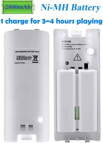 قاعدة شحن Tuboopy Wii، حامل شاحن جهاز التحكم عن بعد مع بطاريتين قابلتين للشحن وسلك شحن (أسود) in Saudi Arabia