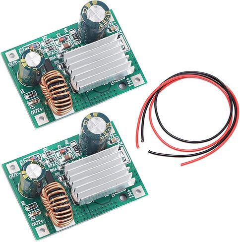 DKARDU 2 pcs DC 9V 12V 24V 36V 48V 72V 84V 120V to 12V 3A DC to DC Step Down Module Wide Voltage Input 12V3A Power Supply Buck Converter with red and Black Cable in Saudi Arabia