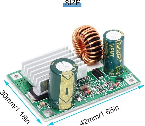 DKARDU 2 pcs DC 9V 12V 24V 36V 48V 72V 84V 120V to 12V 3A DC to DC Step Down Module Wide Voltage Input 12V3A Power Supply Buck Converter with red and Black Cable in Saudi Arabia