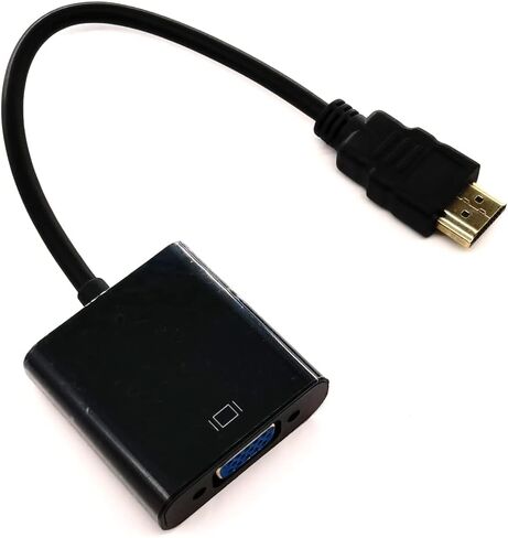 محول HDMI إلى VGA من إيموري؛ بما في ذلك مخرج صوت 3.5 ملم؛ منفذ طاقة USB؛ (ذكر إلى أنثى) قم بتوصيله للكمبيوتر، والكمبيوتر المكتبي، والكمبيوتر المحمول، والكمبيوتر الشخصي، والشاشة، وجهاز العرض، والتليفزيون عالي الدقة والمزيد in Kuwait