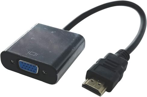 محول HDMI إلى VGA من إيموري؛ بما في ذلك مخرج صوت 3.5 ملم؛ منفذ طاقة USB؛ (ذكر إلى أنثى) قم بتوصيله للكمبيوتر، والكمبيوتر المكتبي، والكمبيوتر المحمول، والكمبيوتر الشخصي، والشاشة، وجهاز العرض، والتليفزيون عالي الدقة والمزيد in Kuwait
