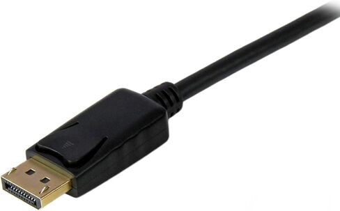 StarTech 6ft Active DisplayPort to VGA Cable, 1080p, DP 1.2 (DP2VGAMM6B) | 1.8m, DP++ Source, EDID & DDC Pass-Through, Latching, VGA Screw Locking, Integrated Chip, DP 1.2 to VGA Converter, No Drivers in Kuwait