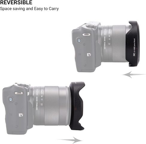 Lens Hood for Canon EF-M 11-22mm F4-5.6 is STM Lens, Reversible Lens Shade on EOS M6 Mark II M200 M100 M50, Replace Canon EW-60E Lens Hood | Reversible Lens Shade Cover on EOS M6 Mark II M2 M1 M5, Replace Canon EW-6E Lens Hood,Provide Lens with Extra Prot in Saudi Arabia