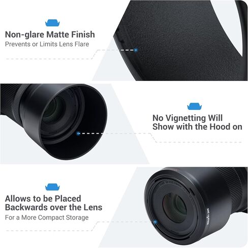 Lens Hood for Canon RF-S 10-18mm F4.5-6.3 is STM, Reversible Lens Shade Replace Canon EW-53B Lens Hood, Compatible with 49mm Filters and 49mm Lens Cap | Reversible Lens Shade Cover Replace Canon EW-53B Lens Hood, Compatible with 49mm Filters and 49mm Lens in Saudi Arabia