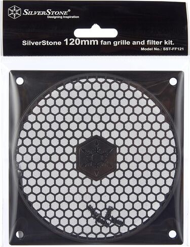 SilverStone Technology FF81 80mm Standard Fan Filter with Honeycomb Grille, black, SST-FF81B in Saudi Arabia