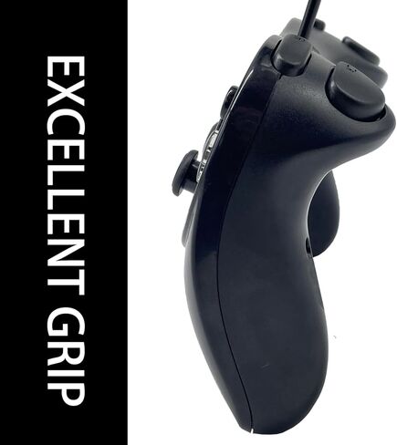 Larqety 2 وحدة تحكم سلكية كلاسيكية احترافية لجهاز Wii وWii U عن بعد (أسود) in Kuwait