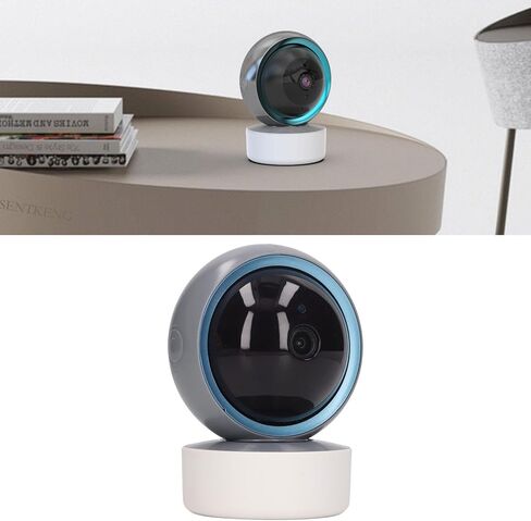 Eujgoov واي فاي كاميرا الأمن الداخلي، كاميرات المراقبة ABS الإسكان الكلب وكاميرا الطفل مع تطبيق الهاتف للمنزل داخلي الولايات المتحدة التوصيل 100 ‑ 240 فولت in Kuwait