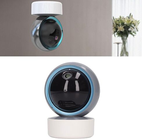 Eujgoov واي فاي كاميرا الأمن الداخلي، كاميرات المراقبة ABS الإسكان الكلب وكاميرا الطفل مع تطبيق الهاتف للمنزل داخلي الولايات المتحدة التوصيل 100 ‑ 240 فولت in Kuwait