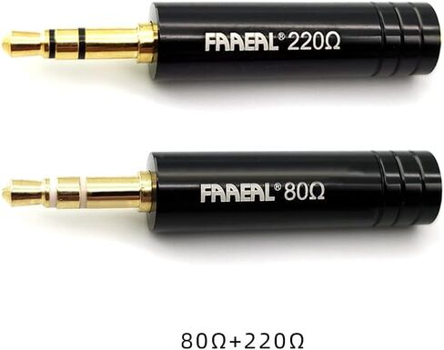FAAEAL Conductor Earphone Impedance Plug 80 220 ohm Noise Cancelling Adapter 3.5mm Jack Professional Reduce Noise Filter Plug (80 Ohm) in Kuwait