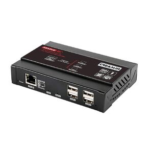 موسع TreasLin HDMI USB KVM (جهاز الاستقبال فقط) 4K@30 هرتز، KVM عبر IP يدعم محول شبكة Gigabit POE عبر Cat5e/6 حتى 383 قدمًا، منفذ USB 2.0 4 مع موسع إدارة EDID مستقل in Kuwait