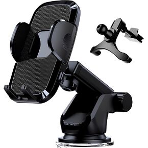 حامل هاتف السيارة العالمي Auetrcls، (صديق للطرق الوعرة) حامل لوحة القيادة فائق الشفط بدون استخدام اليدين، حامل هاتف بفتحة تهوية للزجاج الأمامي للسيارة، حامل لجميع الهواتف المحمولة وجميع السيارات in Kuwait