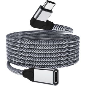 كابل تمديد USB C بزاوية يمنى من Itramax بطول 3.3 أقدام، 10 جيجابت في الثانية من النوع C 3.1 Gen2 ذكر إلى أنثى موسع، سلك تمديد USB C 90 درجة لأجهزة MacBook وMac وiPad Pro/Air 4 5/Mini 6,10، Nintendo Switch، Steam ظهر السفينة in Kuwait