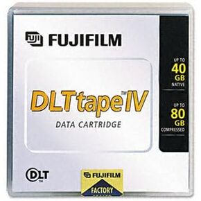 FUJI 1/2" DLT-4 Data Cartridge, 557m, 40GB Native/80GB Compressed Data Capacity (Case of 2)