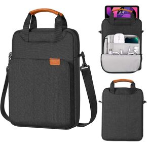 MoKo 9-11 Tablet Shoulder Sleeve Bag, Fits iPad Pro 11, iPad 9/8th 10.2, iPad Air 5/4th 10.9, iPad 10th 10.9, Surface Go 3/2 10.5, Tab S8/S9 11, Polyester Bag with Concealed Hand Strap, Pink in Saudi Arabia