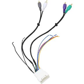 RED WOLF Car Stereo Radio to Amplifier Wiring Harness Connector Compatible with Toyota Camry Avalon 2000-2003, Lexus ES 2000-2001 Retain OE Amplifier System Install Wire Cable RCA Plug in Saudi Arabia
