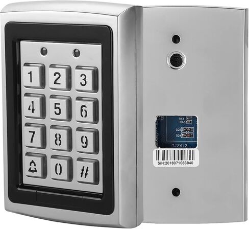 آلة التحكم في الوصول المعدنية، لوحة مفاتيح التحكم في الوصول إلى الباب بكلمة مرور 125 كيلو هرتز مع إضاءة خلفية in Kuwait