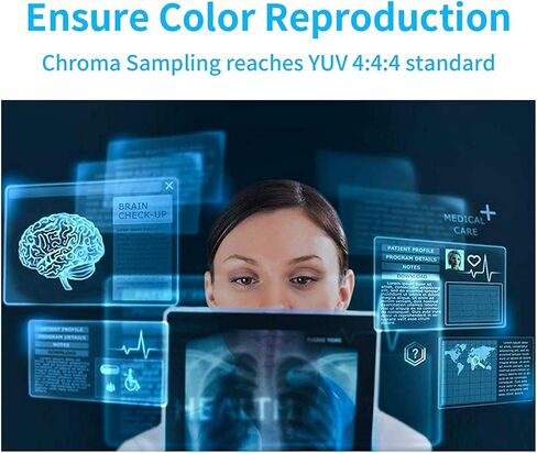 موسع TreasLin HDMI USB KVM (جهاز الاستقبال فقط) 4K@30 هرتز، KVM عبر IP يدعم محول شبكة Gigabit POE عبر Cat5e/6 حتى 383 قدمًا، منفذ USB 2.0 4 مع موسع إدارة EDID مستقل in Kuwait