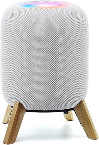 Real Wood Stand for Homepod 2nd gen (2023 Released),Desktop Bracket,Walnut | wooden holder with metal frame for better sound,sturdy stable mount with anti-slip protect apple home pod 2nd smart speaker in Kuwait