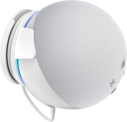 حامل حائط PlusAcc للجيل الخامس من Echo Dot - حامل حائط حامل لـ Echo Dot 5th Gen، ملحقات Alexa Dot 5 موفرة للمساحة، إدارة كابلات مدمجة (أسود-عبوة واحدة) in Kuwait
