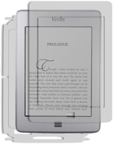 واقي بشرة الجسم بالكامل من Skinomi متوافق مع Amazon Kindle Touch 3G (2011) (واقي شاشة + غطاء خلفي) طبقة TechSkin كاملة التغطية شفافة عالية الدقة in Kuwait
