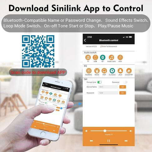 IStation 50W+50W HiFi لوحة مضخم صوت متوافقة مع البلوتوث، DC 9-24V وحدة مضخم طاقة الصوت مع جهاز تحكم عن بعد/APP يدعم مدخل Bluetooth/AUX/USB لمكبرات الصوت المنزلية في المتجر in Kuwait