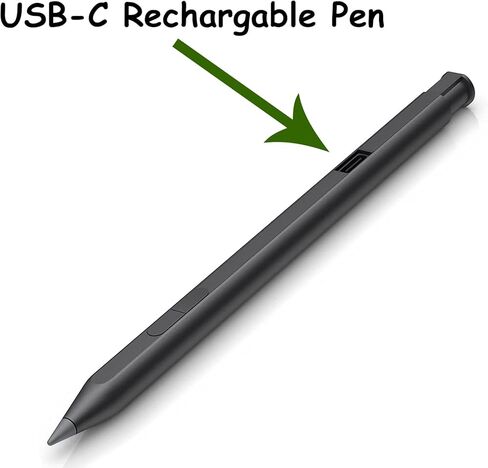 Rechargeable MPP 2.0 Tilt Pen Compatible for HP Rechargeable MPP 2.0 Tilt Pen ; Touch Screen Devices with Magnetic Barrel,4096 Level Pressure and Palm-Rejection(Black,3J122AA) in Saudi Arabia