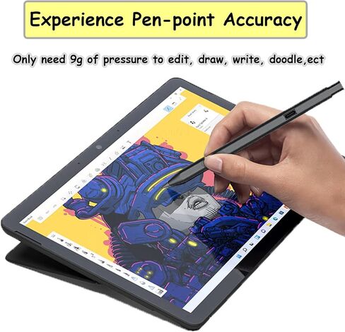 Rechargeable MPP 2.0 Tilt Pen Compatible for HP Rechargeable MPP 2.0 Tilt Pen ; Touch Screen Devices with Magnetic Barrel,4096 Level Pressure and Palm-Rejection(Black,3J122AA) in Saudi Arabia