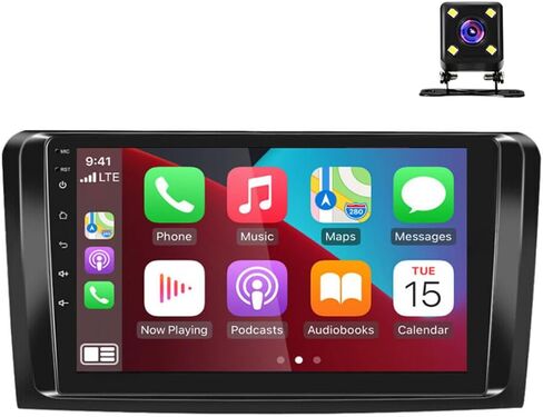 2G 32G Android Car Stereo,Slakerbe Android12 Car Stereo with GPS Navigation, 9 Inch Touch Screen Car Radio with Bluetooth FM WiFi + Backup Camera Fit For MercedesBenz ML GL ML350 GL320 X164 2005-2011 in Kuwait