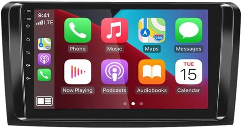 2G 32G Android Car Stereo,Slakerbe Android12 Car Stereo with GPS Navigation, 9 Inch Touch Screen Car Radio with Bluetooth FM WiFi + Backup Camera Fit For MercedesBenz ML GL ML350 GL320 X164 2005-2011 in Kuwait