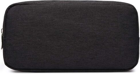 حقيبة تنظيم الكابلات الإلكترونية للسفر وحقيبة الملحقات حقيبة JBOS Gadgets حقيبة الحقيبة القماشية بسحاب حقيبة مقاومة للماء للإلكترونيات/الملحقات العالمية حقيبة حمل متعددة الوظائف، متوسطة/أسود in Kuwait