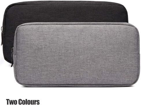 حقيبة تنظيم الكابلات الإلكترونية للسفر وحقيبة الملحقات حقيبة JBOS Gadgets حقيبة الحقيبة القماشية بسحاب حقيبة مقاومة للماء للإلكترونيات/الملحقات العالمية حقيبة حمل متعددة الوظائف، متوسطة/أسود in Kuwait