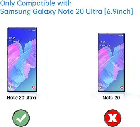 Battery Case for Samsung Note 20 Ultra, Extended Rechargeable External Backup PowerBank Battery Charger/Charging Case for Samsung Galaxy Note 20 Ultra 5G [6.9"] Added 100+% Power Juice,Black in Kuwait