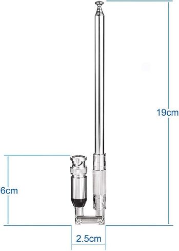 Police Scanner Antenna 8 Section Telescopic BNC Male Ham Radio Antenna Handheld CB Radio Antenna in Saudi Arabia
