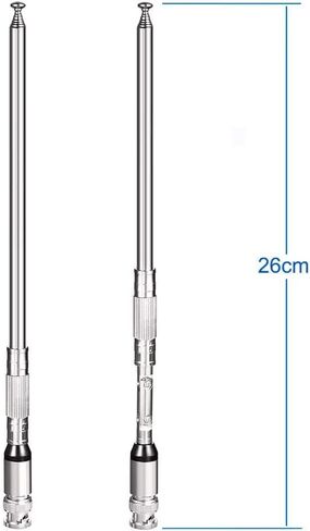 Police Scanner Antenna 8 Section Telescopic BNC Male Ham Radio Antenna Handheld CB Radio Antenna in Saudi Arabia