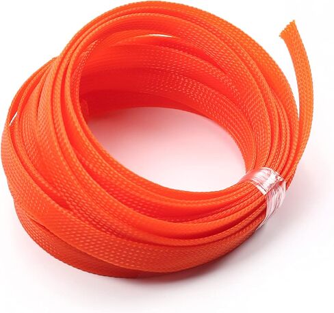 Cable Sleeve Braided Sleeving PET Wire Loom Tubing Cable 16.4ft-1/3inch Wrap Protector for HiFi Audio and Video Headphone Cable Protect Wires from Chewing of Pets Black in Saudi Arabia