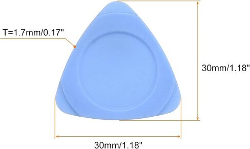 MECCANIXITY Phone Pry Opening Tools Plastic 10pcs Light Blue 1.7mm Thick for Mobile Phone PC Tablet Laptop LCD Screen Repair, Guitar Picks in Saudi Arabia