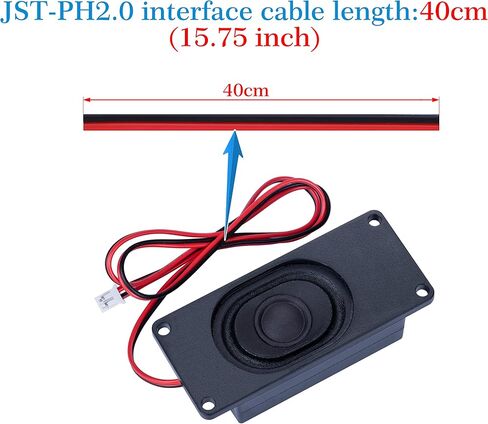 Speaker 3 Watt 4 Ohm Compatible with Arduino Motherboard, JST-PH2.0 Interface. It is Ideal for a Variety of Small Electronic Projects. in Saudi Arabia