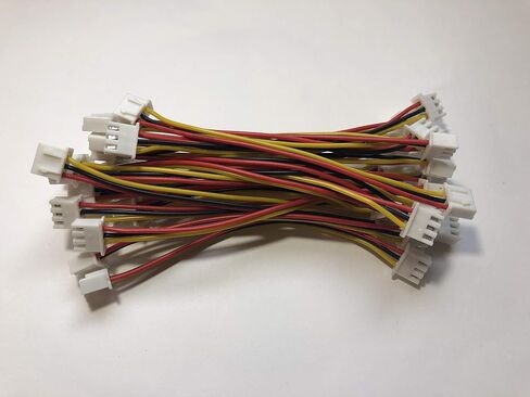 20 PCS 3 PIN JST XH Female Connector on Both Side - 100mm 1007 26 AWG & 40 PCS JST 3 PIN XH Male Connector in Saudi Arabia