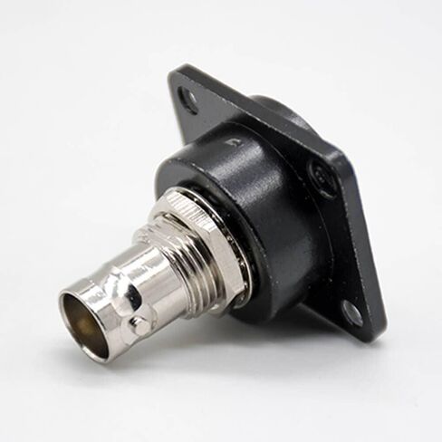Elecbee BNC Connector Adapter Female to Female Straight Nickel Plating Panel Mount in Saudi Arabia