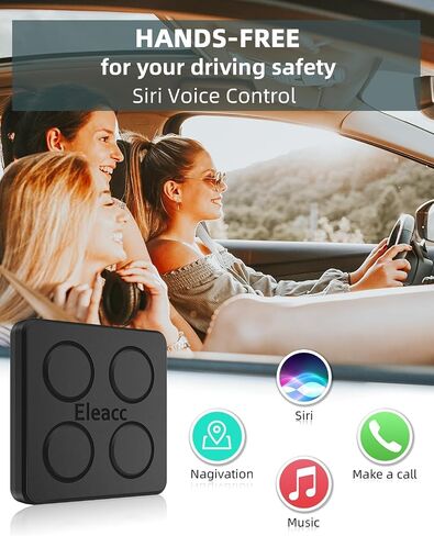 محول Eleacc 5.0 CarPlay اللاسلكي 2023 أحدث إصدار Pro Slim Edition 5.8 جيجا هرتز لجهاز iPhone، أسرع دونجل تشغيل السيارة لمصنع OEM سلكي باللاسلكي، التوصيل والتشغيل التلقائي، كابلات USB/النوع C 2 in Kuwait