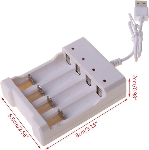 شاحن بطارية illombo 4 منافذ لبطاريات AA AAA مع قابس USB 220 فولت 50 هرتز ملحقات محطة محول أداة الطاقة العالمية in Saudi Arabia