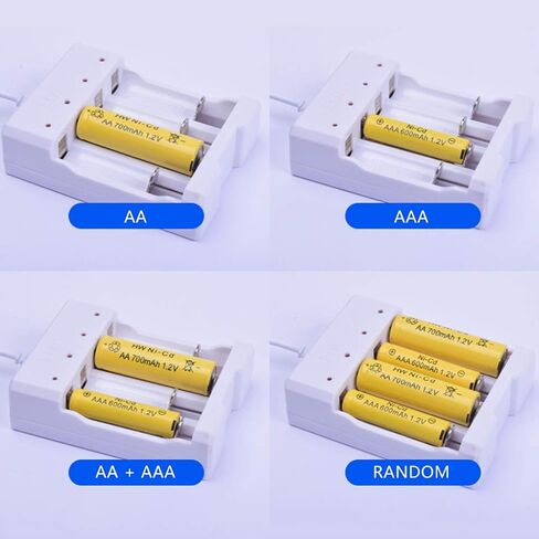 شاحن بطارية illombo 4 منافذ لبطاريات AA AAA مع قابس USB 220 فولت 50 هرتز ملحقات محطة محول أداة الطاقة العالمية in Saudi Arabia