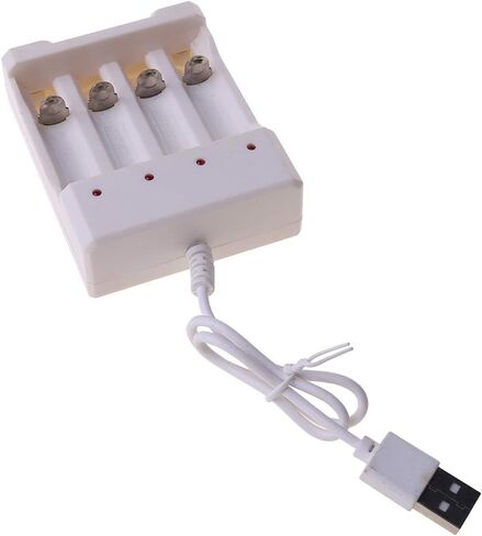 شاحن بطارية illombo 4 منافذ لبطاريات AA AAA مع قابس USB 220 فولت 50 هرتز ملحقات محطة محول أداة الطاقة العالمية in Saudi Arabia