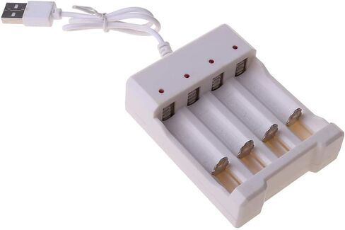 شاحن بطارية illombo 4 منافذ لبطاريات AA AAA مع قابس USB 220 فولت 50 هرتز ملحقات محطة محول أداة الطاقة العالمية in Saudi Arabia