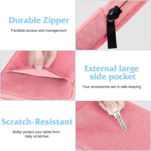 UrbanX 8 Inch Tablet Case for Amazon Kindle Fire/HD/HDX/Lightweight Portable Protective Bag Laptop with Dual Pockets in Kuwait