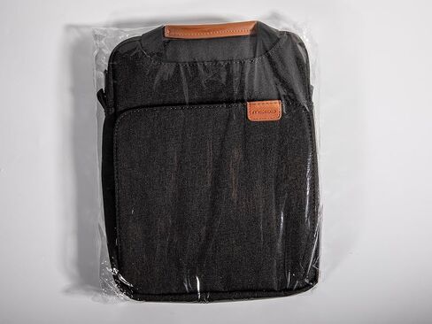 حقيبة كتف للكمبيوتر اللوحي MoKo 9-11، تناسب iPad Pro 11 2021-2018، iPad 10.2، iPad Air 4 10.9، iPad 9.7، Surface Go 3/2، Galaxy Tab A 10.1، حقيبة بوليستر مع حزام يد مخفي، أسود ورمادي in Saudi Arabia