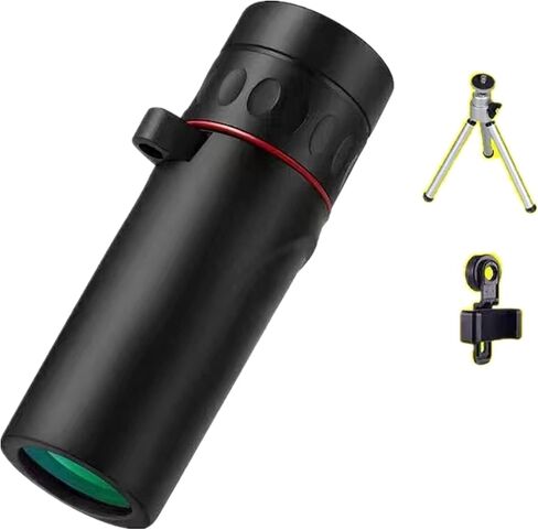 Pocket Monocular Telescope for Adults, Mini High Powered Handheld Monoculars ，Super-Telephoto-Zoom Retractable-Eyepiece - with Smartphone-Holder， Case, Wrist Strap & Cleaning Cloth in Saudi Arabia