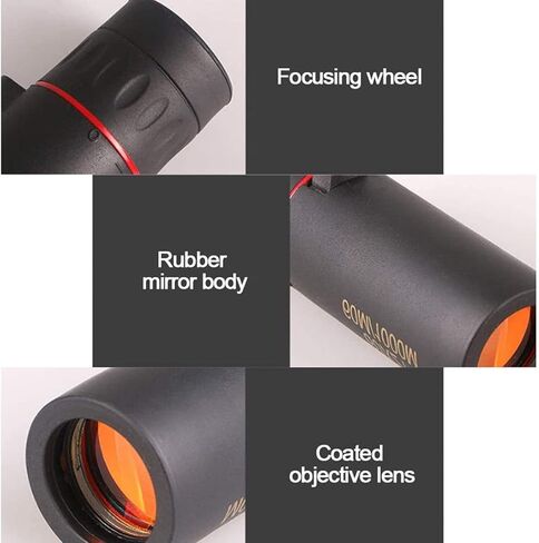 Pocket Monocular Telescope for Adults, Mini High Powered Handheld Monoculars ，Super-Telephoto-Zoom Retractable-Eyepiece - with Smartphone-Holder， Case, Wrist Strap & Cleaning Cloth in Saudi Arabia